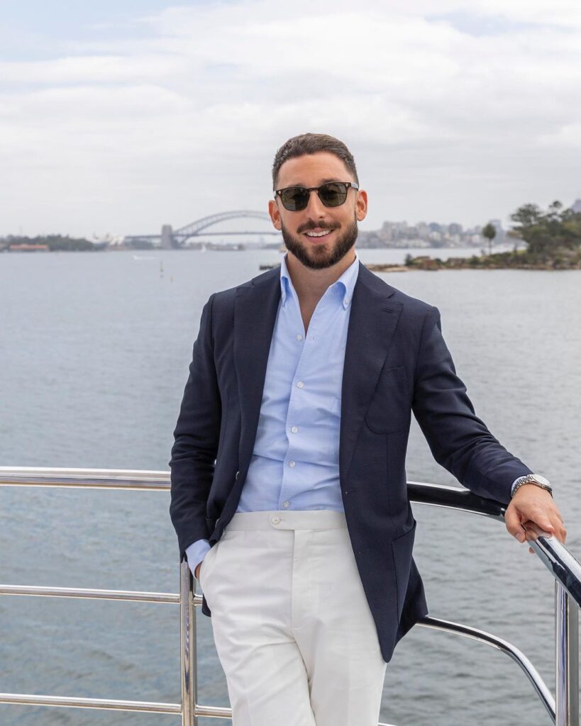 Simon at Sydney Harbor